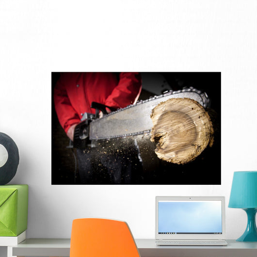 Chainsaw Blade Wall Decal