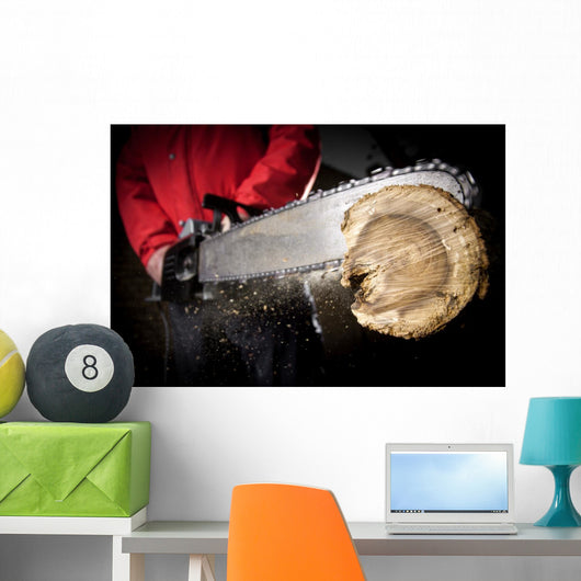 Chainsaw Blade Wall Decal