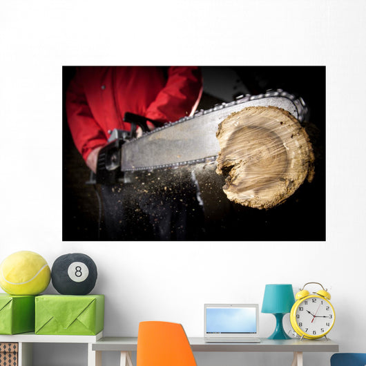 Chainsaw Blade Wall Decal