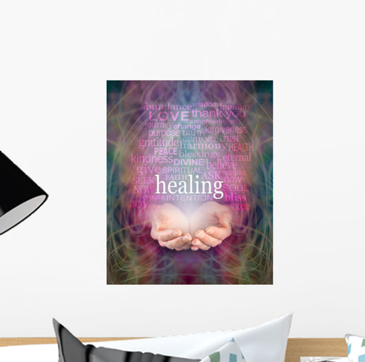 Receiving healing Wall Decal