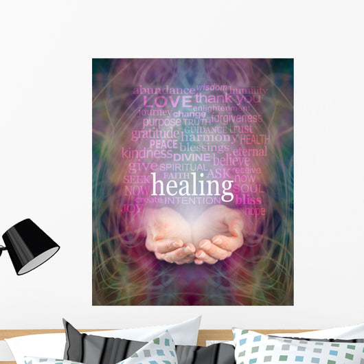 Receiving healing Wall Decal
