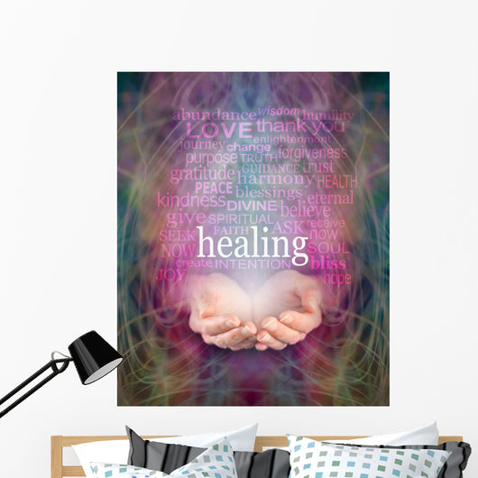 Receiving healing Wall Decal