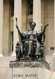 Statue of Alma Mater at Columbia University, New York Wall Decal
