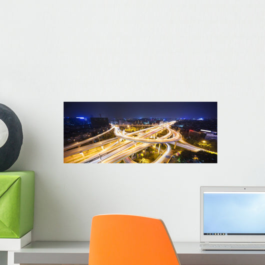 Skyline and Traffic FlyWall Decal