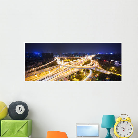 Skyline and Traffic FlyWall Decal