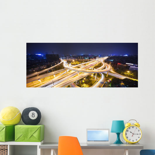 Skyline and Traffic FlyWall Decal