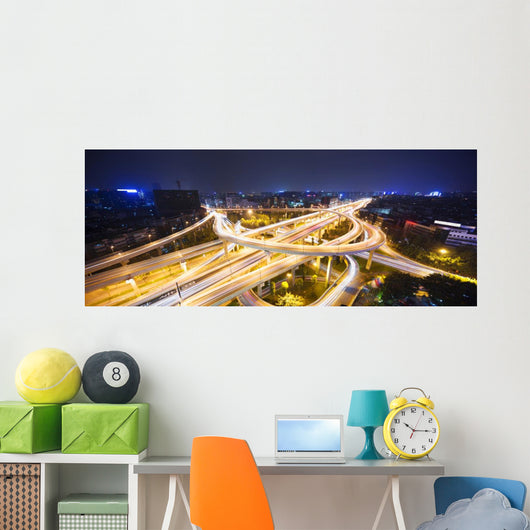 Skyline and Traffic FlyWall Decal