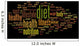 Conceptual health word cloud Wall Decal