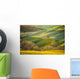 Spring Tuscan fields bathed in warm sunlight Wall Decal