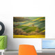 Spring Tuscan fields bathed in warm sunlight Wall Decal