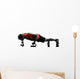 man exercising fitness workout push ups  silhouette Wall Decal