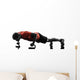 man exercising fitness workout push ups  silhouette Wall Decal