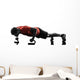 man exercising fitness workout push ups  silhouette Wall Decal