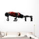 man exercising fitness workout push ups  silhouette Wall Decal