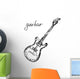 Vector illustration of a guitar. Sketch. Wall Decal