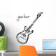 Vector illustration of a guitar. Sketch. Wall Decal
