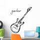 Vector illustration of a guitar. Sketch. Wall Decal