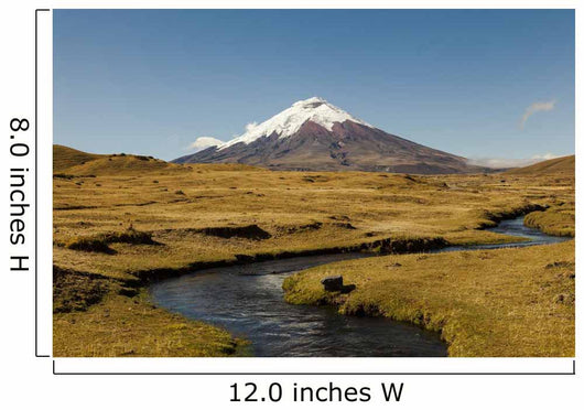 Cotopaxi Volcano and Blue Wall Decal