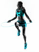 woman fitness Jumping Rope exercises silhouette Wall Decal