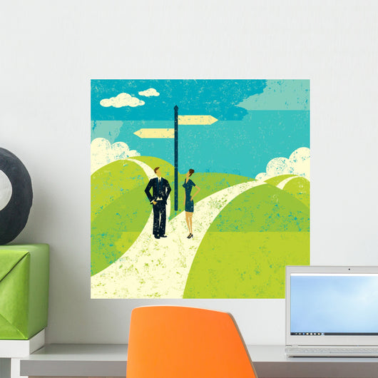 Fork Road Wall Decal