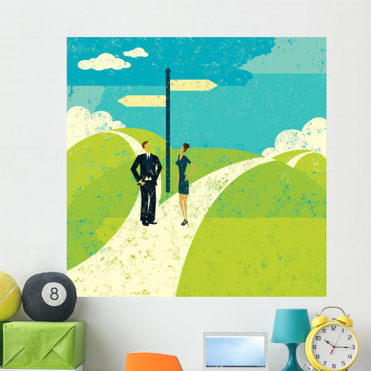 Fork Road Wall Decal