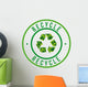 recycle icon Wall Decal