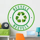 recycle icon Wall Decal