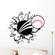 Baseball Busting wall Wall Decal