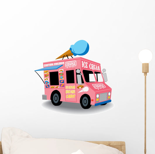 ice cream truck Wall Decal