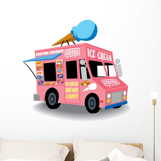 ice cream truck Wall Decal