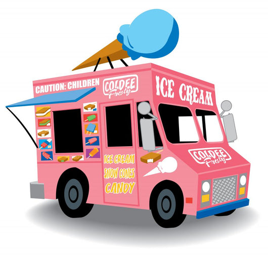 ice cream truck Wall Decal