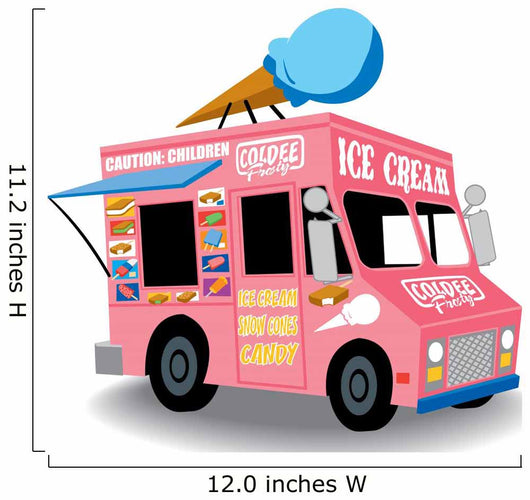 ice cream truck Wall Decal
