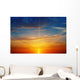 the sun rays illuminate the sky above the horizon Wall Decal