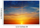 the sun rays illuminate the sky above the horizon Wall Decal