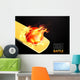 Red Ball Fire Wall Decal