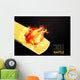 Red Ball Fire Wall Decal
