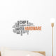 Word Cloud Hardware Wall Decal