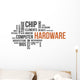 Word Cloud Hardware Wall Decal