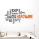Word Cloud Hardware Wall Decal