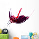 Red Wine White Wall Decal