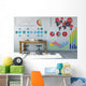 Schreibtisch Vor Vielen Diagrammen Wall Decal