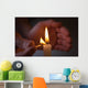 Hands Kindle Candle Wall Decal