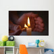 Hands Kindle Candle Wall Decal