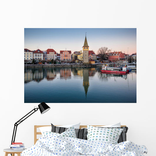 Lindau im Abendlicht Wall Decal