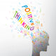 POSITIVE THINKING (positivity emotional intelligence happy) Wall Decal