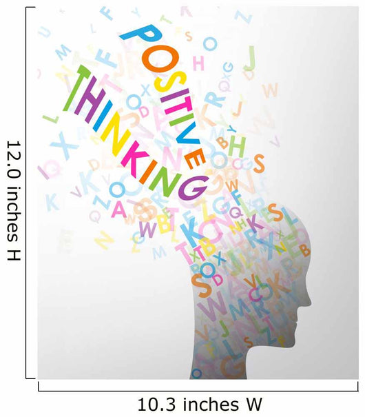 POSITIVE THINKING (positivity emotional intelligence happy) Wall Decal