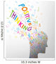 POSITIVE THINKING (positivity emotional intelligence happy) Wall Decal