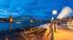 View of Sydney Harbour Bridge at dusk Wall Decal