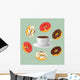 Donuts with Cup Coffee Wall Decal
