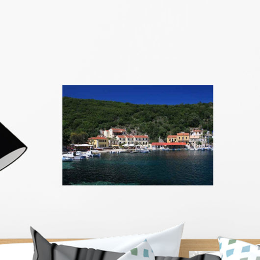 Fiskardo Harbour Greek Island Wall Decal